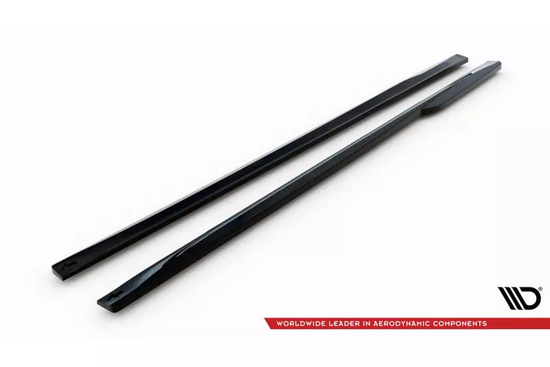 Maxton Design Seitenschweller (Paar) für Audi S5 / A5 S-Line Coupe B9 F5 Facelift Hochglanz schwarz – Ansicht 4