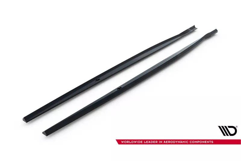 Maxton Design Seitenschweller (Paar) für BMW 1er F20 M-Paket / M140i Facelift Hochglanz schwarz – Ansicht 4
