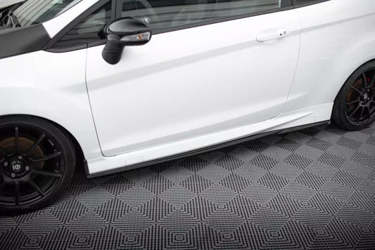 Maxton Design Seitenschweller (Paar) für Ford Fiesta ST / ST-Line Mk7 Hochglanz schwarz – Ansicht 1