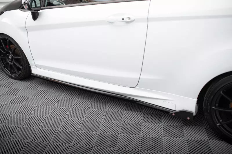 Maxton Design Seitenschweller (Paar) für Ford Fiesta ST / ST-Line Mk7 Hochglanz schwarz – Ansicht 3