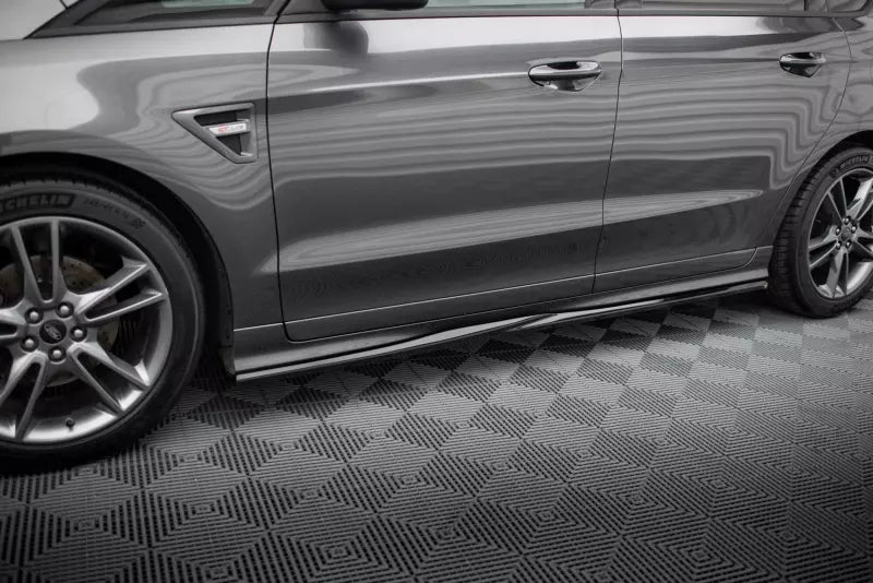 Maxton Design Seitenschweller (Paar) für Ford S-Max ST-Line Mk2 Hochglanz schwarz – Ansicht 1