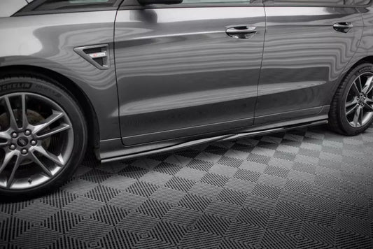 Maxton Design Seitenschweller (Paar) für Ford S-Max ST-Line Mk2 Hochglanz schwarz – Ansicht 1