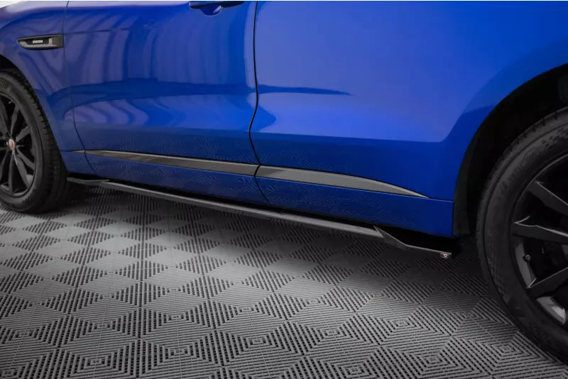 Maxton Design Seitenschweller (Paar) für Jaguar F-Pace R-Sport Mk1 Hochglanz schwarz – Ansicht 3