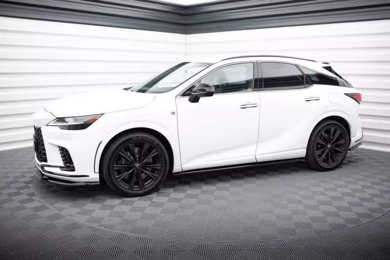 Maxton Design Seitenschweller (Paar) für Lexus RX F-Sport Mk5 Hochglanz schwarz – Ansicht 2