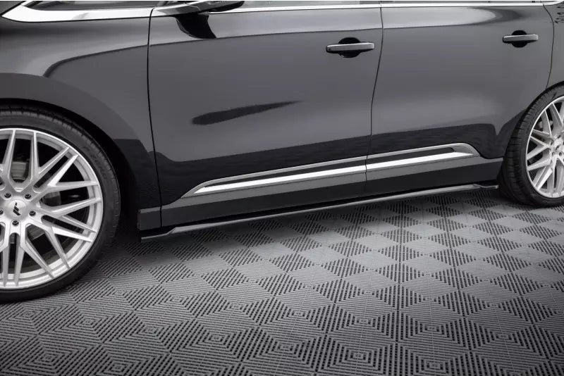 Maxton Design Seitenschweller (Paar) für Renault Espace Mk5 Facelift Hochglanz schwarz – Ansicht 1