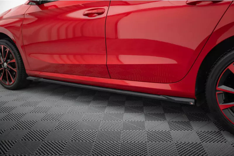 Maxton Design Seitenschweller (Paar) für Skoda Fabia Mk4 Hochglanz schwarz – Ansicht 3