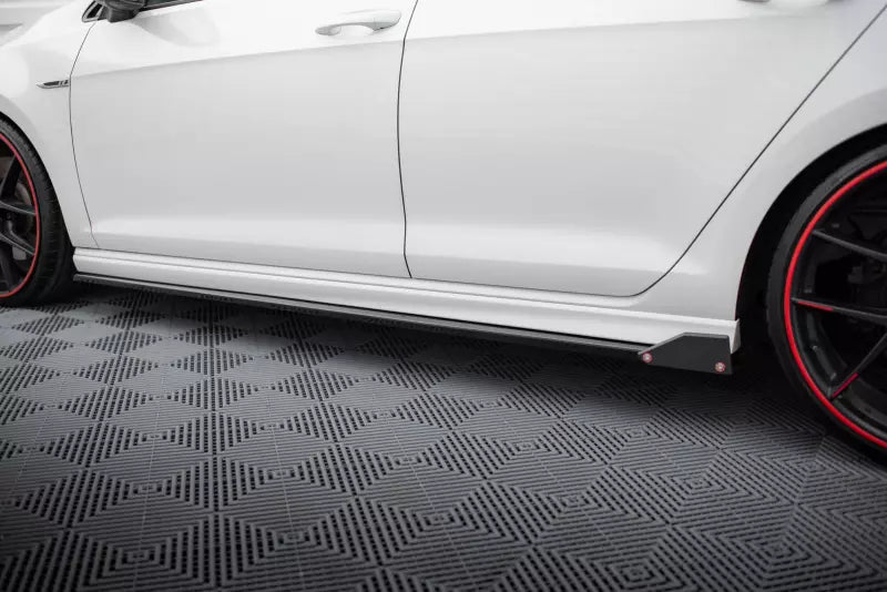 Maxton Design Seitenschweller (Paar) für VW Golf 7 R Hochglanz schwarz – Ansicht 3