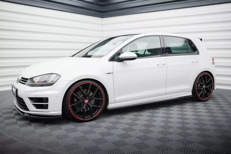 Maxton Design Seitenschweller (Paar) für VW Golf 7 R Hochglanz schwarz – Ansicht 2