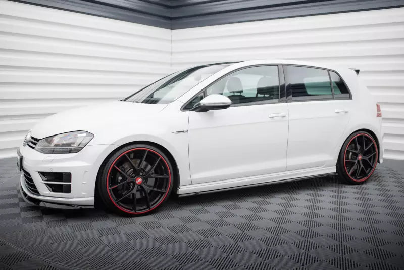 Maxton Design Seitenschweller (Paar) für VW Golf 7 R Hochglanz schwarz – Ansicht 2