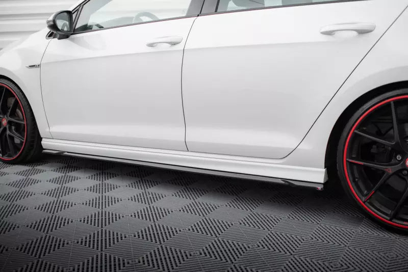 Maxton Design Seitenschweller (Paar) für VW Golf 7 R Hochglanz schwarz – Ansicht 3