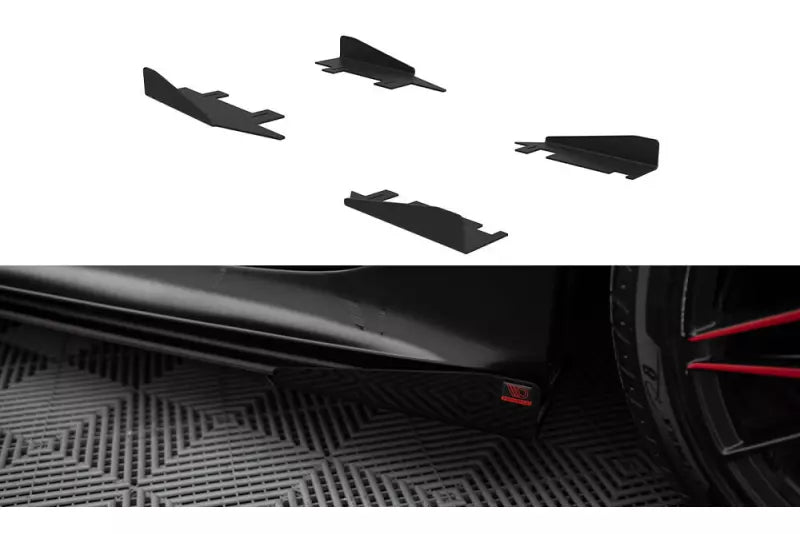 Maxton Design Street Pro Diffusor Flaps für Audi A7 S-Line C7 Hochglanz schwarz – Ansicht 1