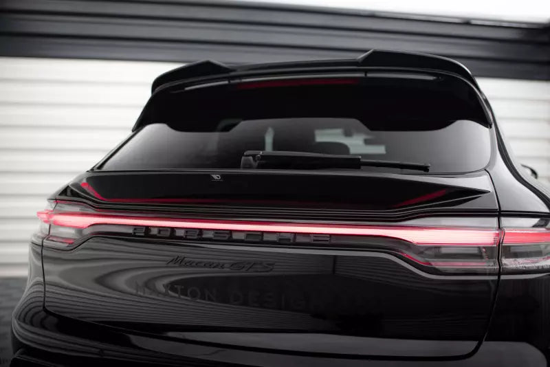 Maxton Design Heckspoiler 3D (unten) für Porsche Macan GTS Mk1 Facelift 2 Hochglanz schwarz – Ansicht 1