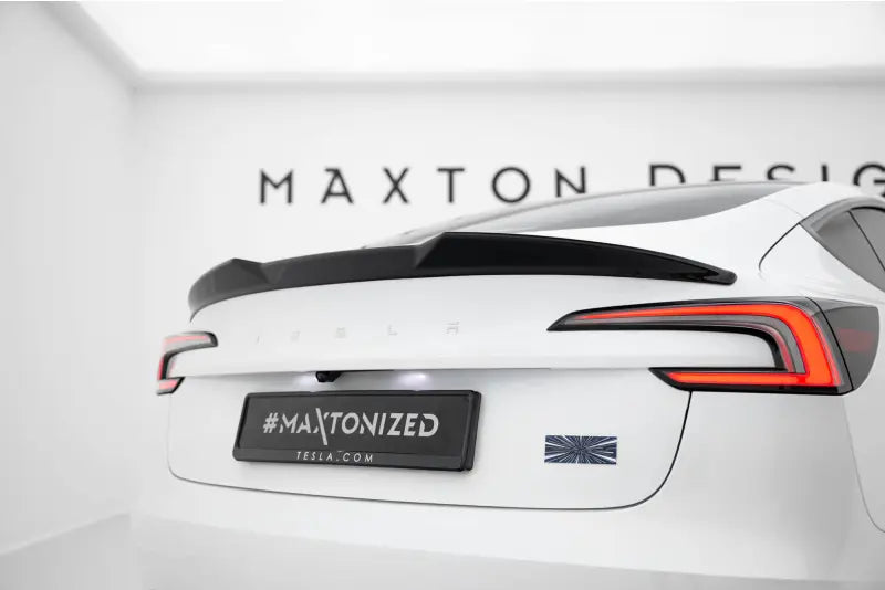 Maxton Design Heckspoiler 3D für Tesla Model 3 Hochglanz schwarz – Ansicht 1