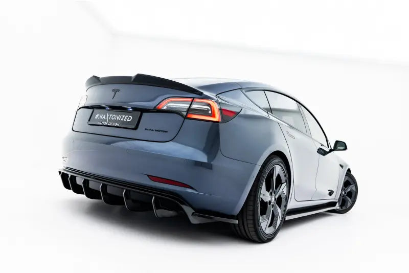 Maxton Design Heckspoiler 3D für Tesla Model 3 Hochglanz schwarz – Ansicht 4