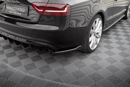Maxton Design Diffusor Flaps für Audi S5 / A5 S-Line Coupe / Cabrio B8 8T Hochglanz schwarz – Ansicht 1