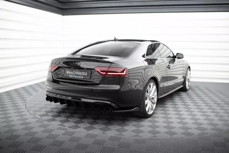 Maxton Design Diffusor Flaps für Audi S5 / A5 S-Line Coupe / Cabrio B8 8T Hochglanz schwarz – Ansicht 2