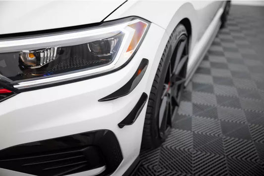 Maxton Design Stoßstangenflügel vorne (Canards) für BMW 1er M-Paket / M140i F20 Facelift – Ansicht 1