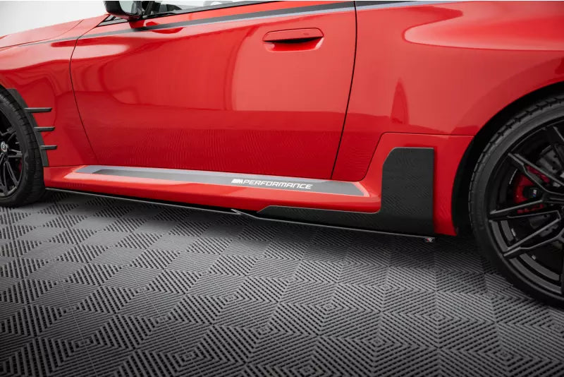 Maxton Design Seitenschweller (Paar) für BMW M2 G87 Hochglanz schwarz – Ansicht 4