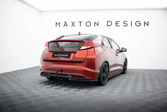 Maxton Design Diffusor Flaps für Honda Civic Hatchback Mk9 Hochglanz schwarz – Ansicht 1