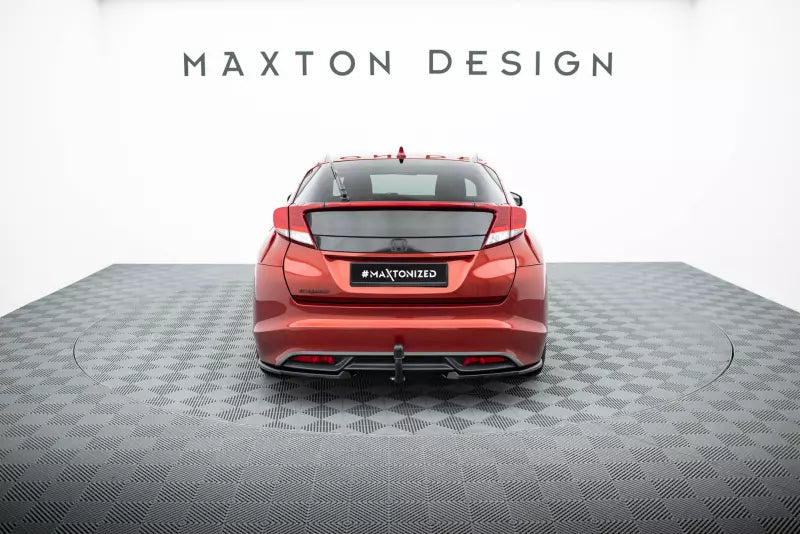 Maxton Design Diffusor Flaps für Honda Civic Hatchback Mk9 Hochglanz schwarz – Ansicht 2
