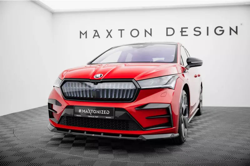 Maxton Design Frontlippe für Skoda Enyaq Coupe iV Hochglanz schwarz – Ansicht 1