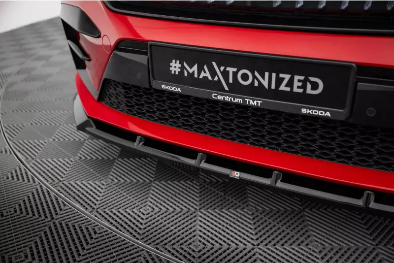 Maxton Design Frontlippe für Skoda Enyaq Coupe iV Hochglanz schwarz – Ansicht 3
