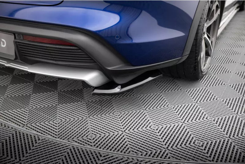 Maxton Design Diffusor Flaps für Porsche Taycan Cross Turismo 4S Hochglanz schwarz – Ansicht 1