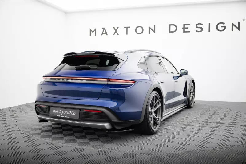 Maxton Design Diffusor Flaps für Porsche Taycan Cross Turismo 4S Hochglanz schwarz – Ansicht 2