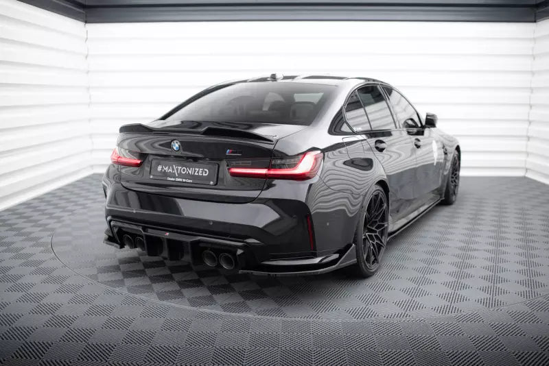 Maxton Design Diffusor Flaps im CSL Look für BMW M3 G80 / G81 Hochglanz schwarz – Ansicht 2