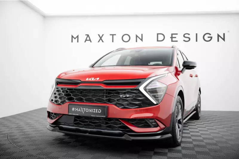 Maxton Design Frontlippe für Kia Sportage GT-Line Mk5 Hochglanz schwarz – Ansicht 1