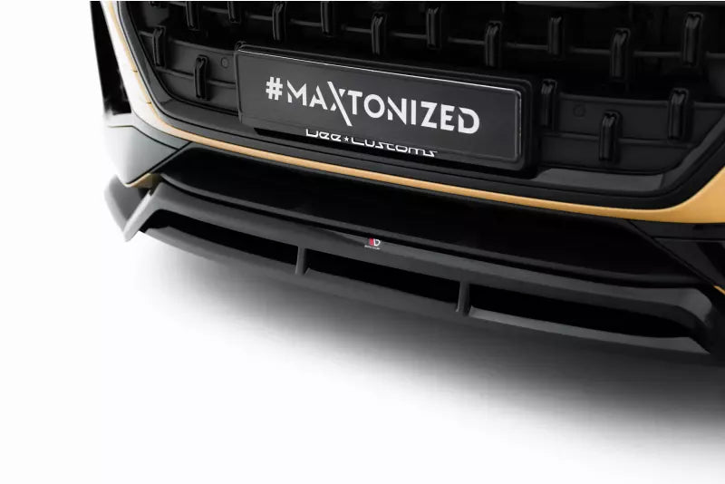 Maxton Design Frontlippe für Audi Q8 Mk1 Facelift Hochglanz schwarz – Ansicht 3