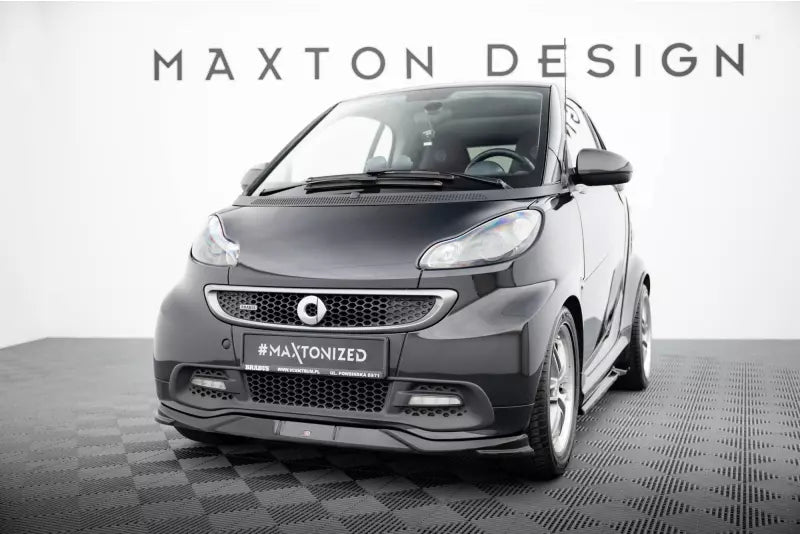 Maxton Design Frontlippe für Brabus Smart Fortwo C451 Facelift Hochglanz schwarz – Ansicht 1
