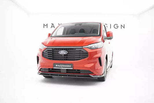 Maxton Design Frontlippe für Ford Transit Custom Mk2 Hochglanz schwarz – Ansicht 1