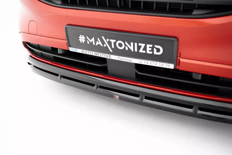 Maxton Design Frontlippe für Ford Transit Custom Mk2 Hochglanz schwarz – Ansicht 3