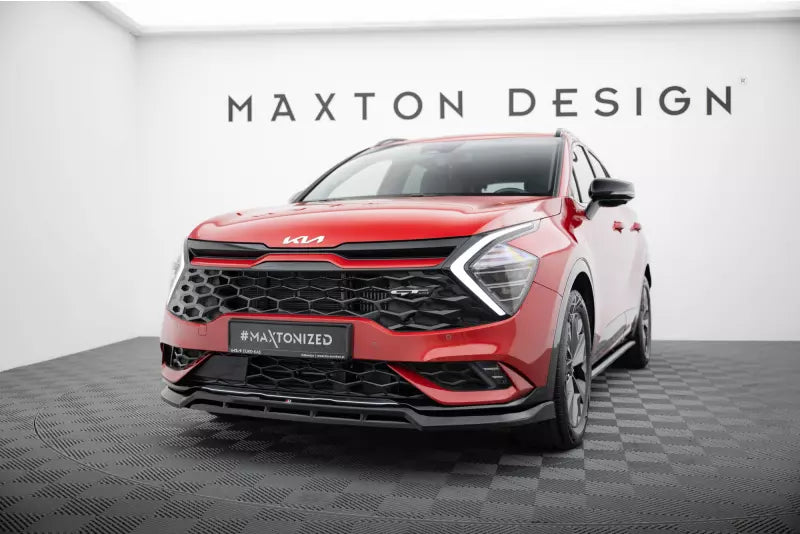 Maxton Design Frontlippe für Kia Sportage GT-Line Mk5 Hochglanz schwarz – Ansicht 1