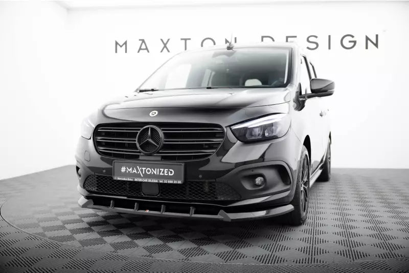 Maxton Design Frontlippe für Mercedes-Benz T Klasse W420 Hochglanz schwarz – Ansicht 1