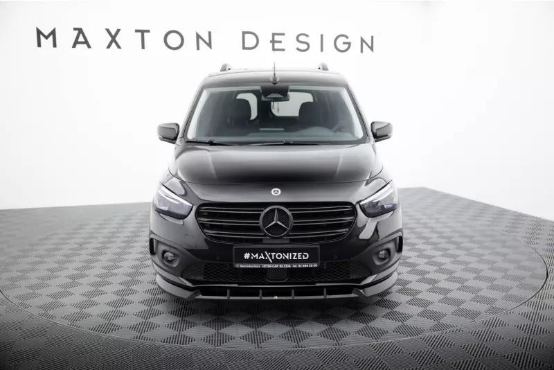 Maxton Design Frontlippe für Mercedes-Benz T Klasse W420 Hochglanz schwarz – Ansicht 2