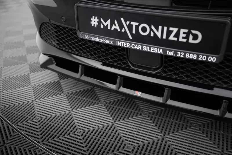 Maxton Design Frontlippe für Mercedes-Benz T Klasse W420 Hochglanz schwarz – Ansicht 3