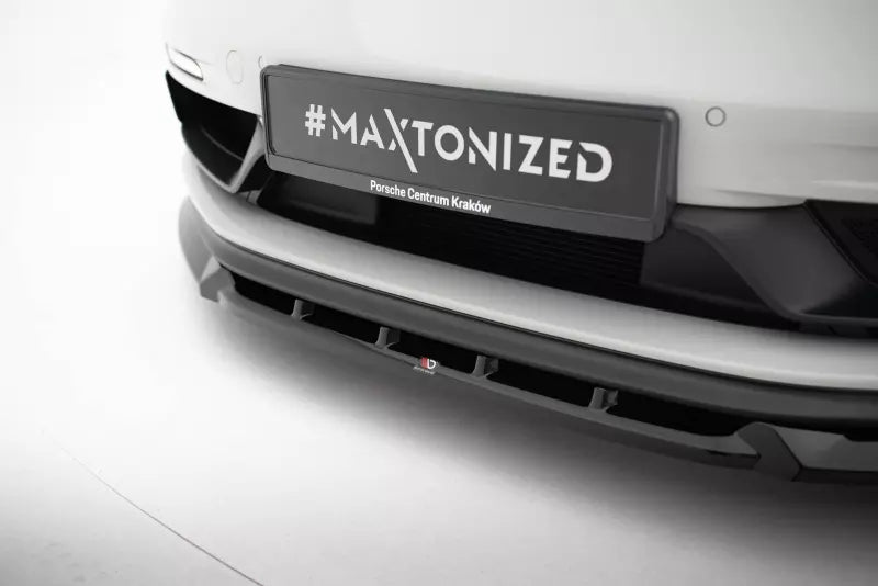 Maxton Design Frontlippe für Porsche 718 Cayman GTS 982c Hochglanz schwarz – Ansicht 3