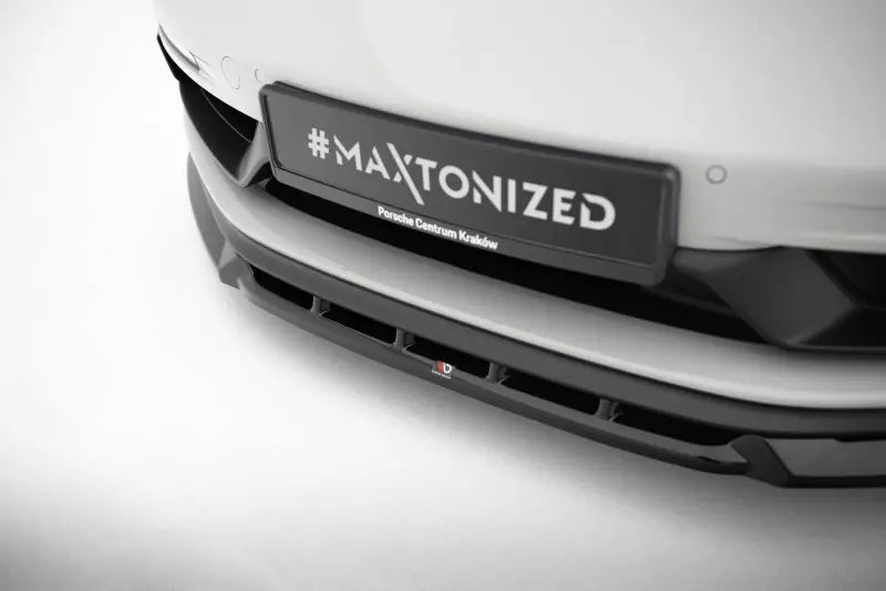 Maxton Design Frontlippe für Porsche 718 Cayman GTS 982c Hochglanz schwarz – Ansicht 4