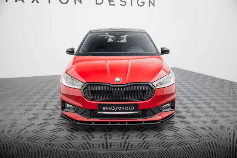 Maxton Design Frontlippe für Skoda Fabia Monte Carlo Mk4 Hochglanz schwarz – Ansicht 2