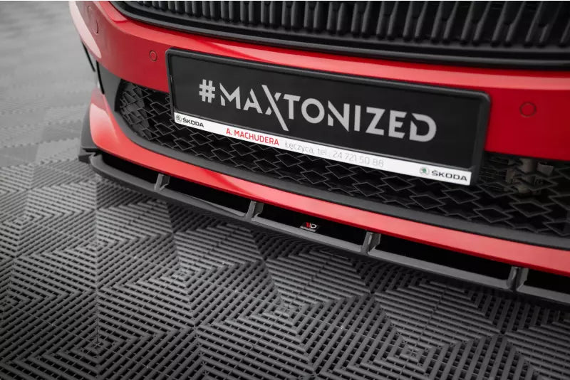 Maxton Design Frontlippe für Skoda Fabia Monte Carlo Mk4 Hochglanz schwarz – Ansicht 3
