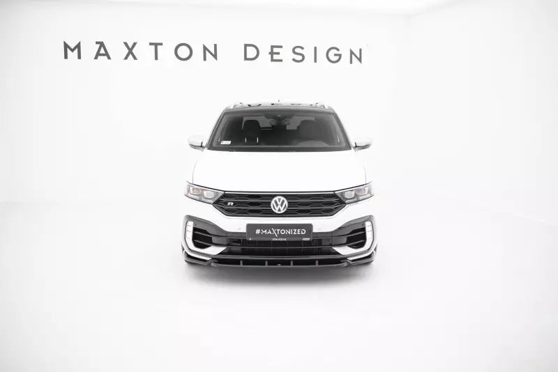 Maxton Design Frontlippe für VW T-Roc R Mk1 Hochglanz schwarz – Ansicht 2