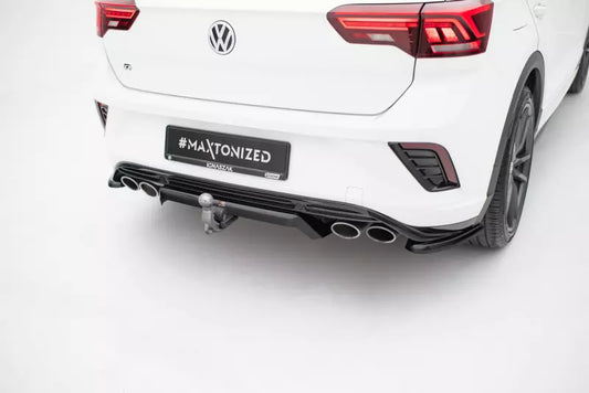 Maxton Design Heckdiffusor DTM Look für VW T-Roc R Mk1 Hochglanz schwarz – Ansicht 1