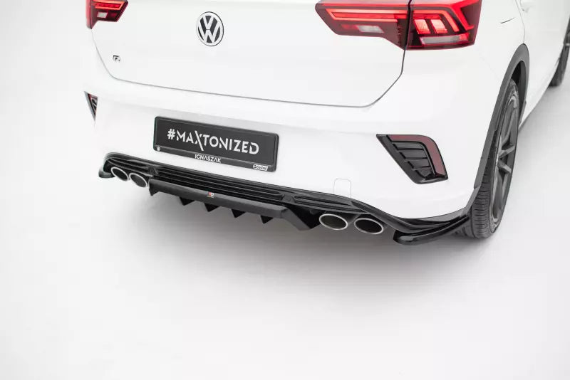 Maxton Design Heckdiffusor DTM Look für VW T-Roc R Mk1 Hochglanz schwarz – Ansicht 2