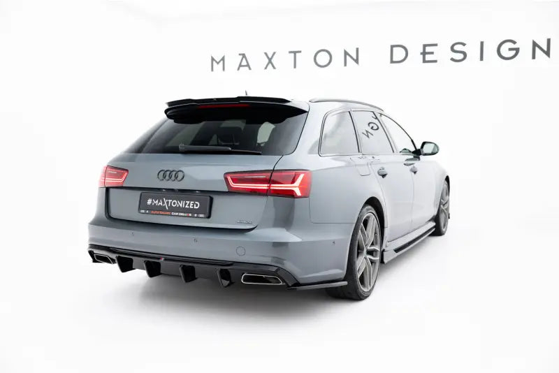 Maxton Design Heckdiffusor V.2 für Audi A6 / S6 / A6 S-Line Limousine / Avant C7 Facelift Hochglanz schwarz – Ansicht 2