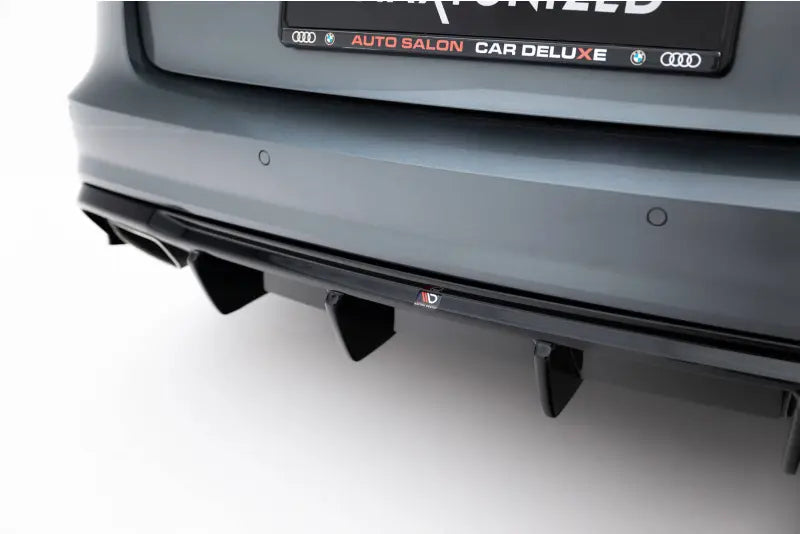 Maxton Design Heckdiffusor V.2 für Audi A6 / S6 / A6 S-Line Limousine / Avant C7 Facelift Hochglanz schwarz – Ansicht 3