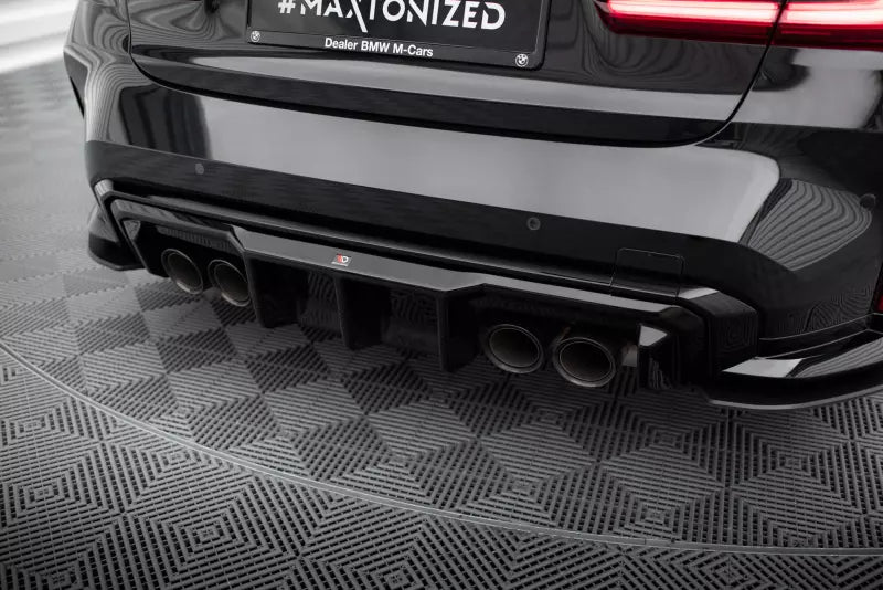 Maxton Design Heckdiffusor für BMW M4 G82 / M3 G80 G81 Hochglanz schwarz – Ansicht 1