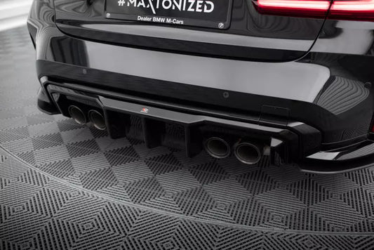 Maxton Design Heckdiffusor für BMW M4 G82 / M3 G80 G81 Hochglanz schwarz – Ansicht 1