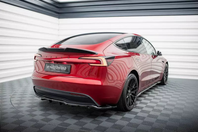 Maxton Design Heckdiffusor für Tesla Model 3 Project Highland Facelift Hochglanz schwarz – Ansicht 1